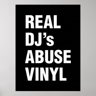 Póster REAL DJ's ABUSE VINYL