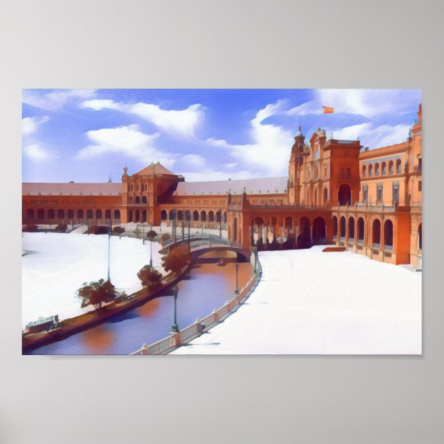 Póster Real España-Sevilla (Frente)