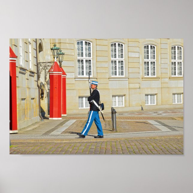 Póster Real Guardia Danesa de la Vida en Patrulla, Copenh (Frente)