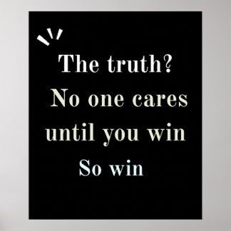 Póster "Real Ones Act" Motivational Quote 