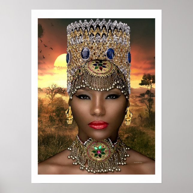 Póster Realeza africana (Frente)