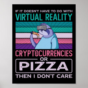 Póster Realidad Virtual Vr Realidad Aumentada Ar Pizza Ad