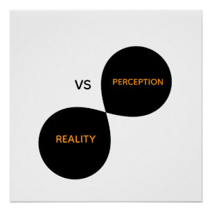 Póster Realidad Vs Percepción