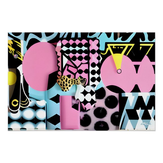 Póster Realineado en Memphis Design (Anverso)