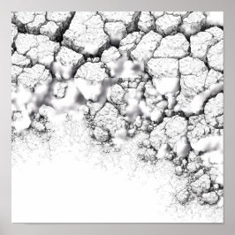 Póster Realistic Dried Grime and Salt Crust Texture