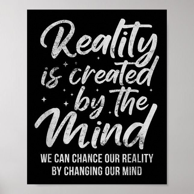 Póster Reality Is D By The Mind Sitive Motivation Nge  (Frente)