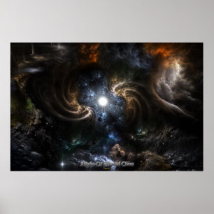 Póster Realm De Fractal Chaos CRTXR