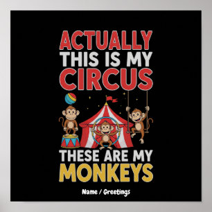 Póster Realmente Este Es Mi Circo Cita Divertida De Mamá