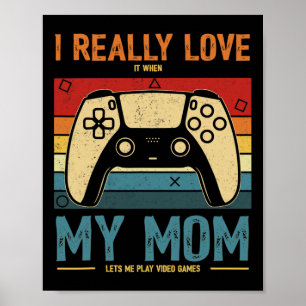 Póster Realmente Me Encanto Cuando Mi Mamá Me Permite Rep