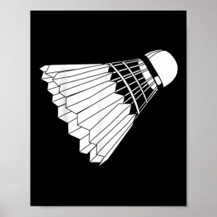 Póster Realmente me gusta el volante de bádminton