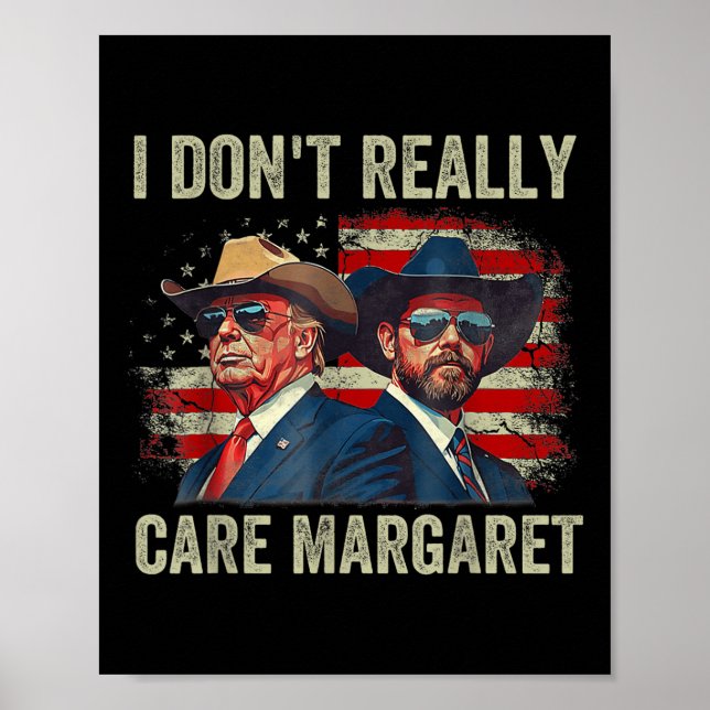 Póster Realmente no me importa Margaret Funny Trump Jd Va (Frente)