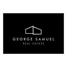 Póster Realtor de logotipos para el hogar negro y blanco