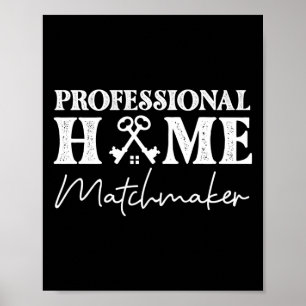 Póster Realtor Profesional Home Matmaker