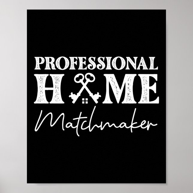 Póster Realtor Profesional Home Matmaker (Frente)