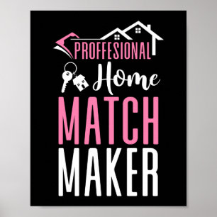 Póster Realtor Profesional Home Matmaker