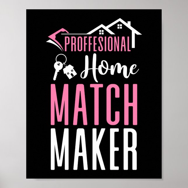 Póster Realtor Profesional Home Matmaker (Frente)