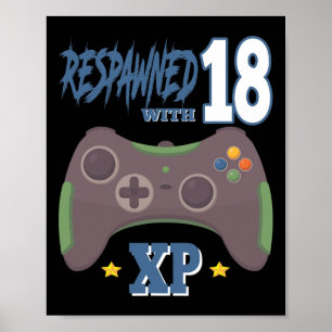 Póster Reapareció Con 18 Xp Gif De Cumpleaños Número 18 P