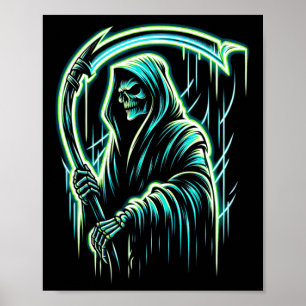 Póster Reaper Skeleton Skull Guay Halloween Heaven Metali