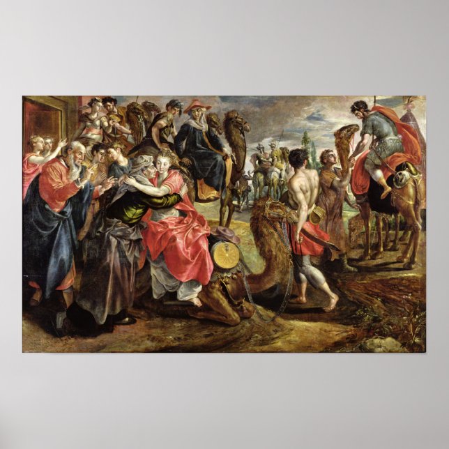 Póster Rebecca Bidding Adiós a su familia, c.1562 (Frente)