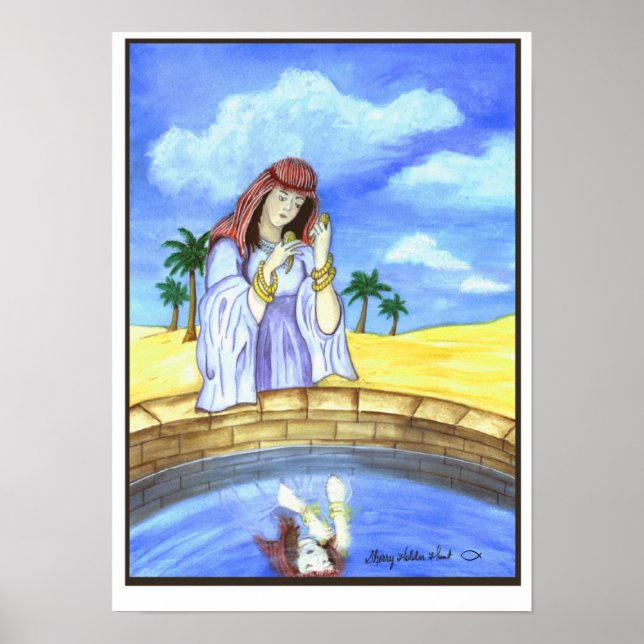 Póster Rebekah en el pozo (Frente)