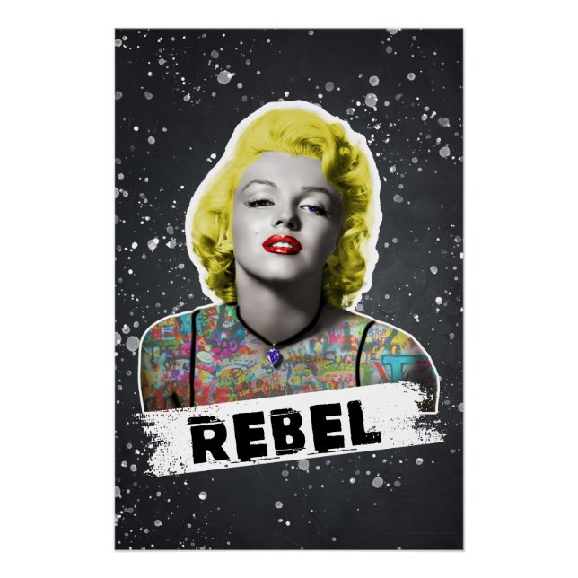 Póster Rebel Muse in Neon (Anverso)