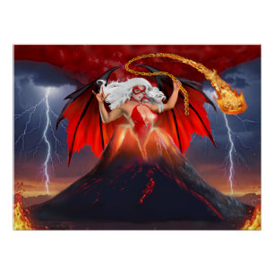 Póster Rebelde Vampiro: La Fuga Volcánica