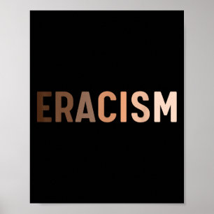 Póster Rebelión contra el racismo y el eracismo en los de