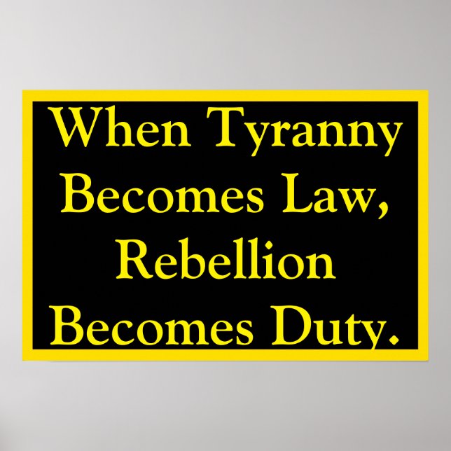 Póster Rebellion Becomes Duty (Frente)