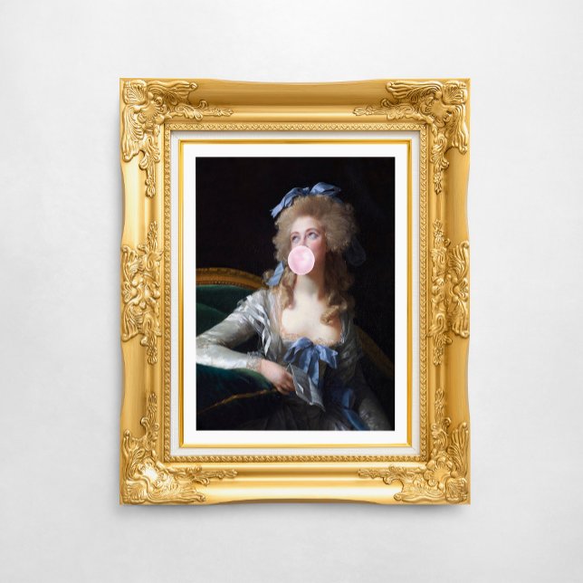 Póster Recatada con chicle rosa (Subido por el creador)