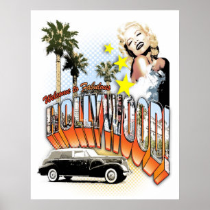 Póster recepción a hollywood