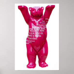 Póster Recepción al oso de peluche de Berlín, parte