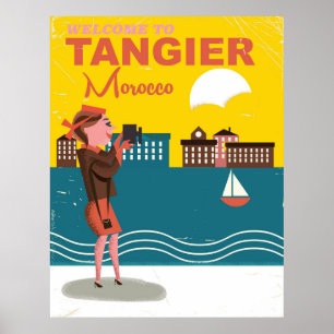 Póster Recepción al poster del viaje del vintage de