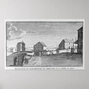 Póster Recepción de Washington en Trenton, Nueva Jersey