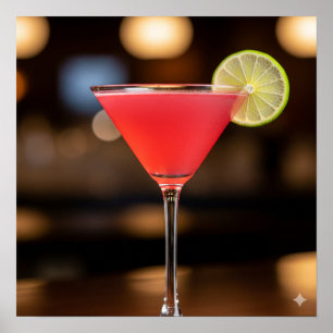 Póster Receta cosmopolita