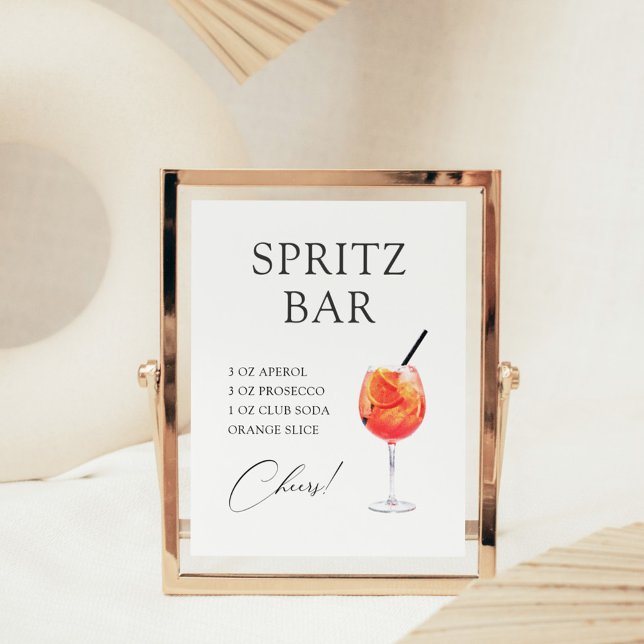 Póster Receta de Bar de Cócteles Spritz (Subido por el creador)