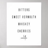 Receta de cócteles de Manhattan