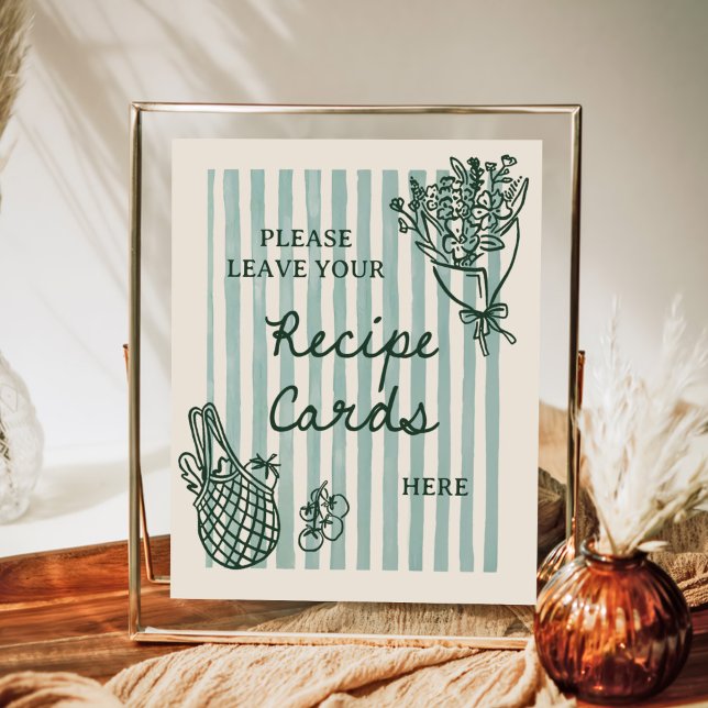 Póster Receta de la Ducha Nupcial Dibujada a Mano Fuera d (Subido por el creador)