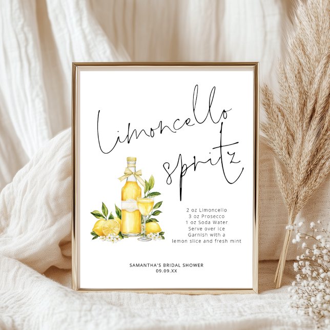 Póster Receta de Limoncello Spritz Ducha de limón (Subido por el creador)