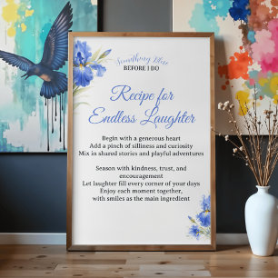 Póster Receta de regalo para ducha de novia para risas in