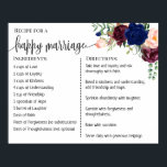 Póster Receta de regalo para recién casados con signo de<br><div class="desc">Haga clic en "Editar diseño" para personalizar o modificar el diseño (cambiar la redacción,  el color del tipo de letra,  el estilo de letra). ** Por favor,  vea la colección completa para ver la invitación coincidente,  juegos de ducha de novia,  etiquetas y signos disponibles**</div>
