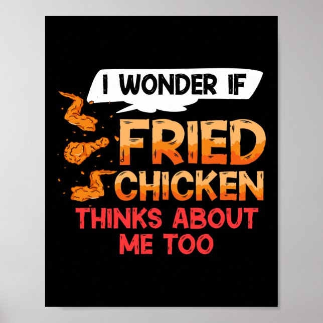 Póster Receta de tiras de ala de pollo frito dedos  (Frente)