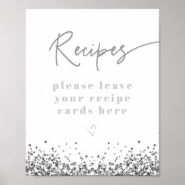 Póster Recetas de Desayuno Nupcial REGINA con Lentejuelas