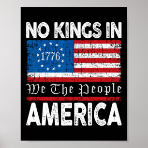 Póster Rechazar A Ningún Rey En Estados Unidos 1776 Resis