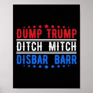 Póster Rechazar a Trump Abandonar a Mitch Descartar la Ca