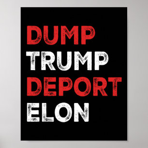 Póster Rechazar a Trump Deportar a Elon