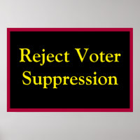 Rechazar la supresión de votantes