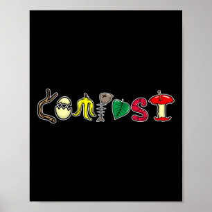 Póster Reciclaje de compostaje del Día de la Tierra