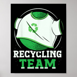 Póster Reciclaje del entorno del Día de la Tierra de la b