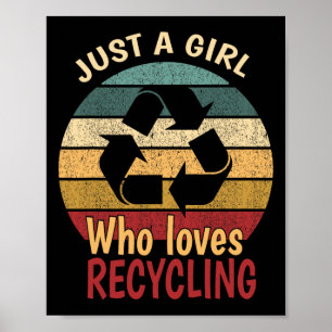 Póster Reciclaje en el Día de la Tierra