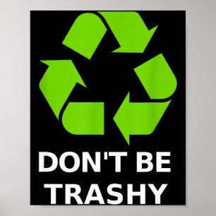 Póster Reciclaje No es Basura Reciclaje Tierra Verde